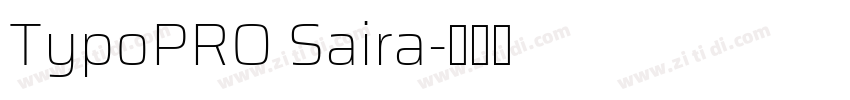 TypoPRO Saira字体转换
